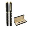 Promosyon AK-656-KR Metal Roller Kalem Seti Siyah-Gold 