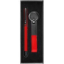 Promosyon ET-0510-240 Hediyelik Set Kırmızı 17,5 x 6,5 x 3 cm, Renk: Kırmızı, Ölçü: 17,5 x 6,5 x 3 cm 