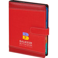 Promosyon ET-BERGAMA Organizer Ajanda Kırmızı 18 x 23 cm 