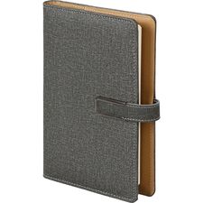 Promosyon ET-BURGAZ Kılıflı Defter Füme 14,5 x 23 cm, Renk: Füme, Ölçü: 14,5 x 23 cm 
