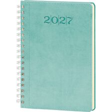 Promosyon ET-BOSTANCI-S Spiralli Günlük Ajanda Turkuaz 20 x 28 cm, Renk: Turkuaz, Ölçü: 20 x 28 cm 