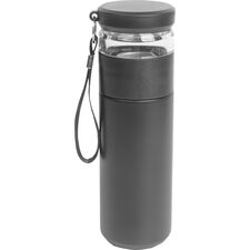 Promosyon ET-3760 Demlikli Termos Siyah 450 ml, Renk: Siyah, Ölçü: 450 ml 