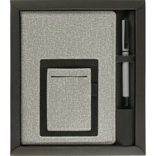 Promosyon ET-RIZE Hediyelik Set Gri 24,7 x 21 x 2 cm, Renk: Gri, Ölçü: 24,7 x 21 x 2 cm 