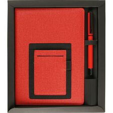 Promosyon ET-RIZE Hediyelik Set Kırmızı 24,7 x 21 x 2 cm, Renk: Kırmızı, Ölçü: 24,7 x 21 x 2 cm 
