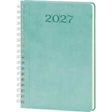 Promosyon ET-DARICA-S Spiralli Haftalık Ajanda Turkuaz 20 x 28 cm, Renk: Turkuaz, Ölçü: 20 x 28 cm 