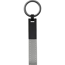 Promosyon ET-AN-5185 Çift Yön Anahtarlık Gri 2 x 10,5 cm, Renk: Gri, Ölçü: 2 x 10,5 cm 