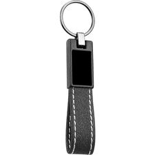 Promosyon ET-AN-4085 Çift Yön Anahtarlık Siyah 1,9 x 11,5 cm, Renk: Siyah, Ölçü: 1,9 x 11,5 cm 