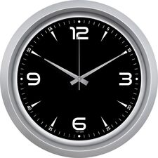 Promosyon ET-V30-743-G Metalize Duvar Saati Gümüş Ø 40 cm 