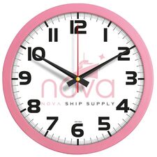 Promosyon ET-V30-333-PM Plastik Duvar Saati Pembe Ø 30 cm 