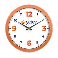 Promosyon ET-V30-575-B Metalize Duvar Saati Bronz Ø 30 cm 