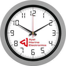 Promosyon ET-V30-346-G Plastik Duvar Saati Gri Ø 40 cm 