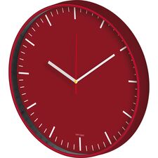 Promosyon ET-V30-735-K Plastik Duvar Saati Kırmızı 35 cm 