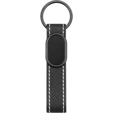 Promosyon ET-AN-4020 Çift Yön Anahtarlık Siyah 2 x 10,5 cm, Renk: Siyah, Ölçü: 2 x 10,5 cm 