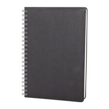 Promosyon YN-3106 Plevne Kareli Tarihsiz Spiralli Defter (20x28 cm) Siyah, Renk: Siyah 