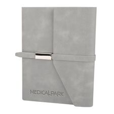Promosyon YN-3102 Mogan Tarihsiz Defter (15x21 cm) Gri, Renk: Gri 