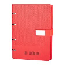 Promosyon YN-3092 Birlik Organizer Ajanda (17,5x22,5cm) Kırmızı, Renk: Kırmızı 