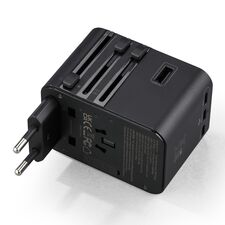 Promosyon YN-2686 Ardıç Seyahat Adaptörü Siyah 