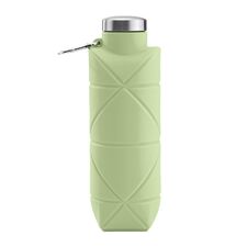 Promosyon YN-7940 Aydeniz 700 ml Katlanabilir Silikon Matara Yeşil, Renk: Yeşil 