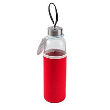 Promosyon YN-7963 Ladoga 550 ml Cam Matara Kırmızı, Renk: Kırmızı 