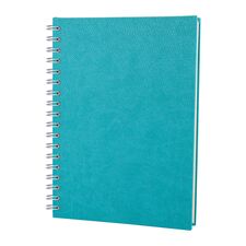 Promosyon YN-3068 Altındağ Kareli Spiralli Tarihsiz Defter (17x24 cm) Turkuaz, Renk: Turkuaz 