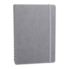 Promosyon YN-3031 Söğütözü Spiralli Tarihsiz Defter (17x24 cm) Gri, Renk: Gri 