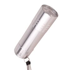 Promosyon YN-9019 Kanarya 9 LED El Feneri Gümüş, Renk: Gümüş 