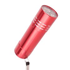 Promosyon YN-9019 Kanarya 9 LED El Feneri Kırmızı, Renk: Kırmızı 