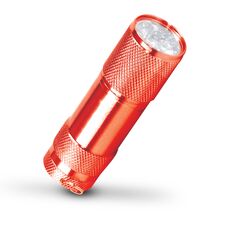Promosyon YN-9020 İspinoz 9 LED El Feneri Kırmızı, Renk: Kırmızı 