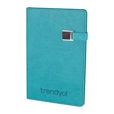 Promosyon YN-3027 Esenboğa Tarihsiz Defter (13x21 cm) Turkuaz, Renk: Turkuaz 