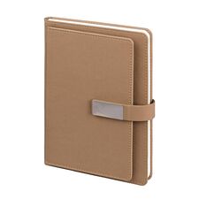 Promosyon YN-3129 312929 Bestekar Tarihsiz Defter (15x21 cm) Bej, Renk: Bej 