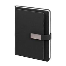 Promosyon YN-3129 312901 Bestekar Tarihsiz Defter (15x21 cm) Siyah, Renk: Siyah 