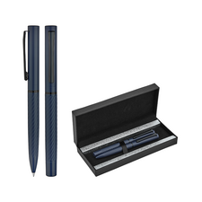 Promosyon AK-1251-RT Metal Roller & Tükenmez Kalem Seti Lacivert, Renk: Lacivert 