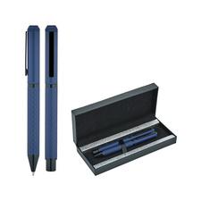Promosyon AK-1254-RT Metal Roller & Tükenmez Kalem Seti Lacivert, Renk: Lacivert 