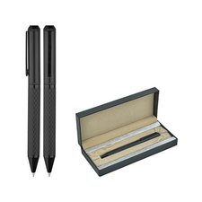 Promosyon AK-1254-KT Metal Tükenmez Kalem Seti Siyah, Renk: Siyah 