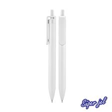 Promosyon AK-509 Plastik Süper Jel Refil Kalem Beyaz, Renk: Beyaz 