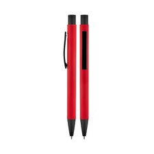 Promosyon AK-1020 Metal Tükenmez Rubber Gövde Kalem Kırmızı, Renk: Kırmızı 