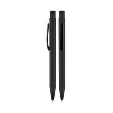 Promosyon AK-1020 Metal Tükenmez Rubber Gövde Kalem Siyah, Renk: Siyah 