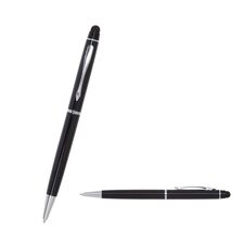 Promosyon AK-1022 Metal Tükenmez Touchpen Kalem Siyah, Renk: Siyah 