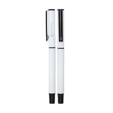 Promosyon AK-1023-R Metal Roller Kalem Rubber Gövde Beyaz, Renk: Beyaz 