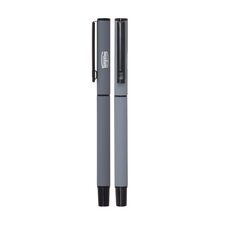 Promosyon AK-1023-R Metal Roller Kalem Rubber Gövde Gri, Renk: Gri 