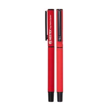 Promosyon AK-1023-R Metal Roller Kalem Rubber Gövde Kırmızı, Renk: Kırmızı 