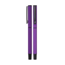 Promosyon AK-1023-R Metal Roller Kalem Rubber Gövde Mor, Renk: Mor 