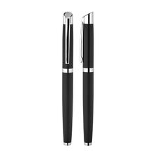 Promosyon AK-1111-R Metal Roller Kalem Siyah Klips, Renk: Siyah Klips 
