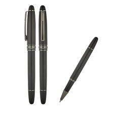 Promosyon AK-1218-R Metal Roller Kalem Siyah-Füme, Renk: Siyah-Füme 