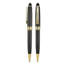 Promosyon AK-1218-T Metal Tükenmez Kalem Siyah-Gold, Renk: Siyah-Gold 