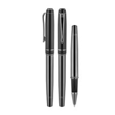 Promosyon AK-1219-R Metal Roller Kalem Füme-Siyah, Renk: Füme-Siyah 