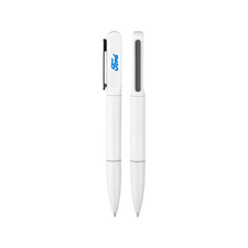Promosyon AK-1250 Işıklı Metal Tükenmez Kalem Beyaz, Renk: Beyaz 