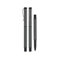Promosyon AK-1320 Metal Roller Süper Jel Refil Kalem Füme, Renk: Füme 