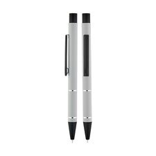 Promosyon AK-559 Metal Süper Jel Refil Kalem Beyaz, Renk: Beyaz 