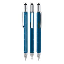 Promosyon AK-652 Metal Su Terazili - Tornavidalı Touchpen Kalem Mavi, Renk: Mavi 